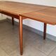 Vintage Danish dining table from the 60s extendable teak