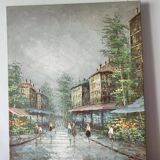 Tableau huile sur toile Paris