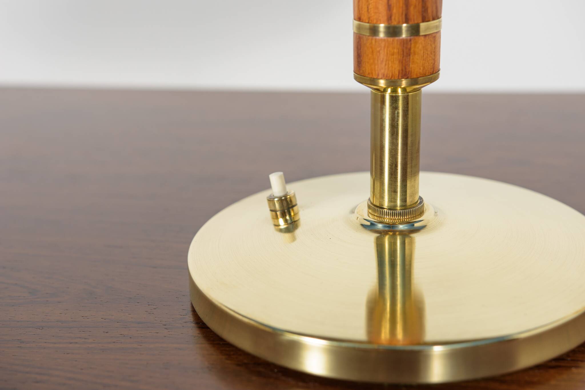 Vintage Modern Table Lamp in Brass by Bent Karlby for Lyfa, Denmark, 1956