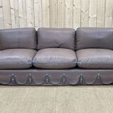 3-seater leather sofa made in the 70s