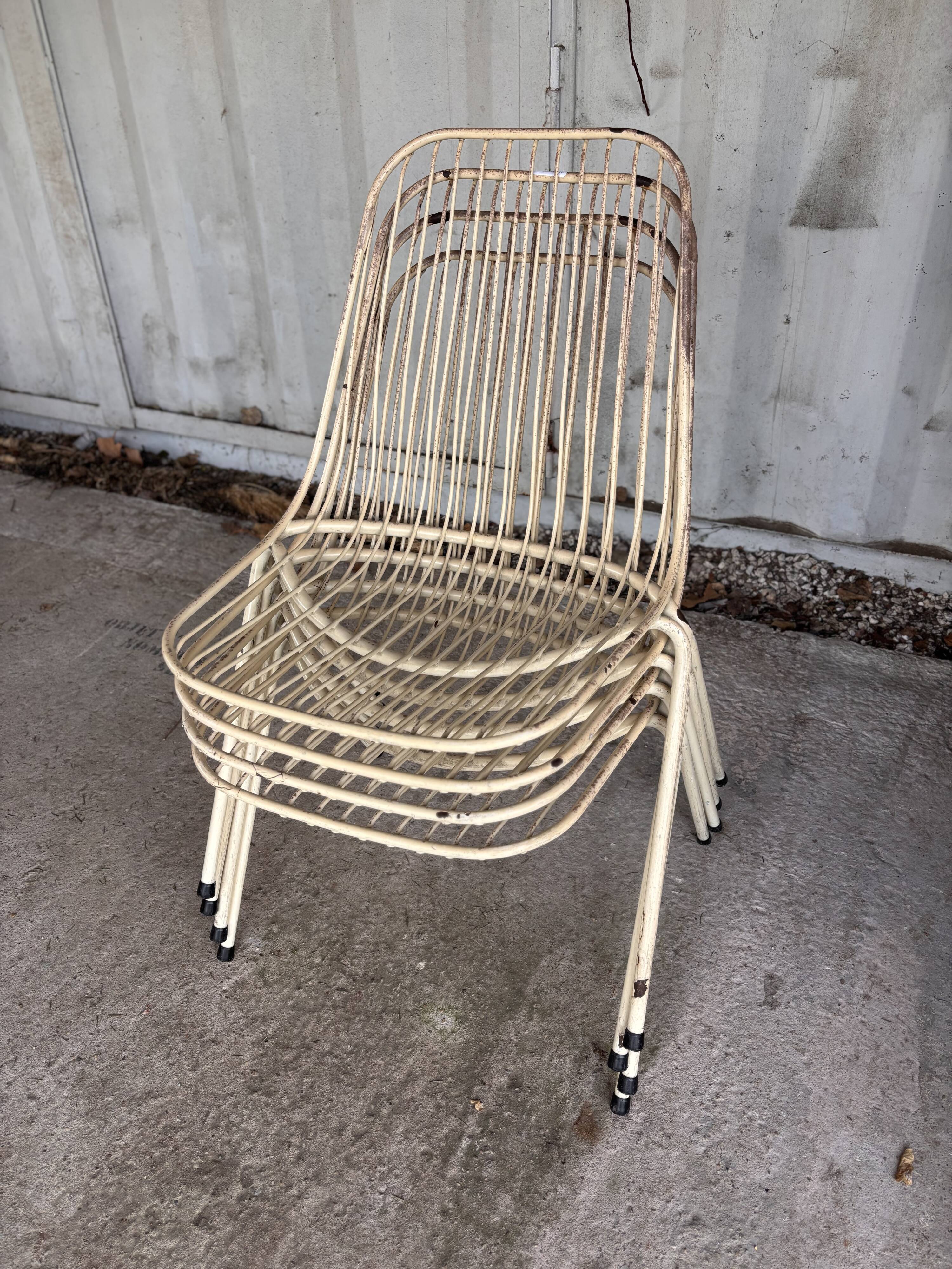 Vintage metal chair "Stella"