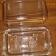 Beurrier vintage en verre Pyrex Motif vache