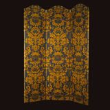 Paravent tissus et structure bois XIXème siècle
