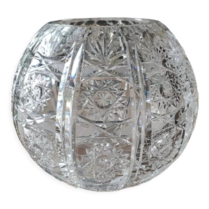 Vase forme boule en cristal de