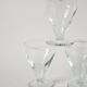 Set of 6 blown glass wine glasses from the early 20th century