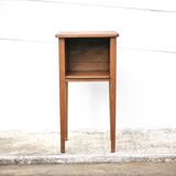 Wooden nightstand, vintage bedside table, sofa end table