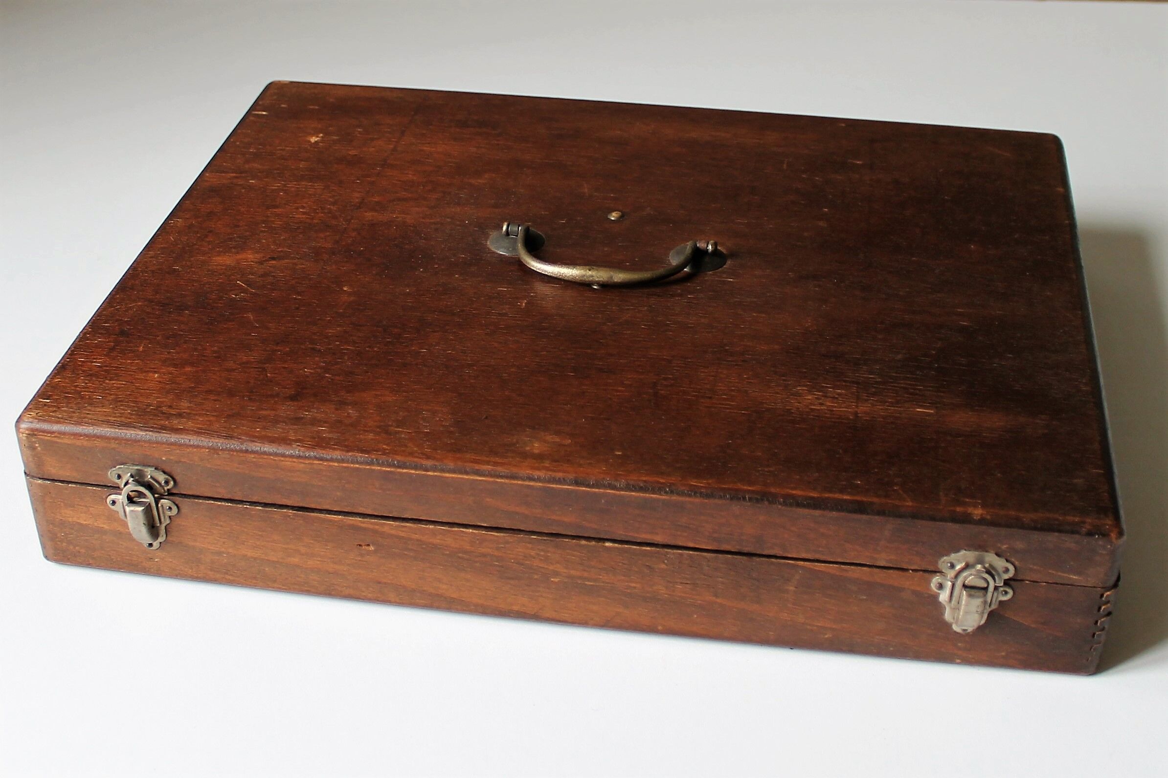 Silver cutlery box early 20th century