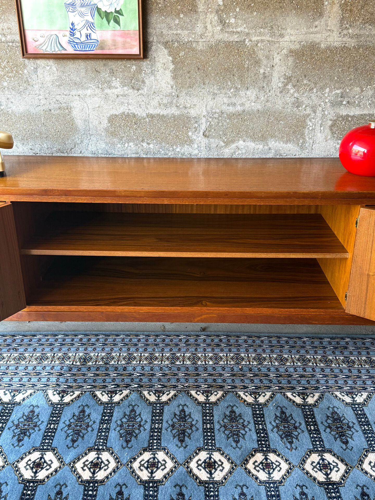 Vintage Scandinavian teak sideboard, 1960.