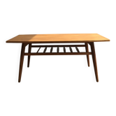 Table basse en teck clair, édition anglaise des années 1960