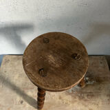 Wooden tripod stool