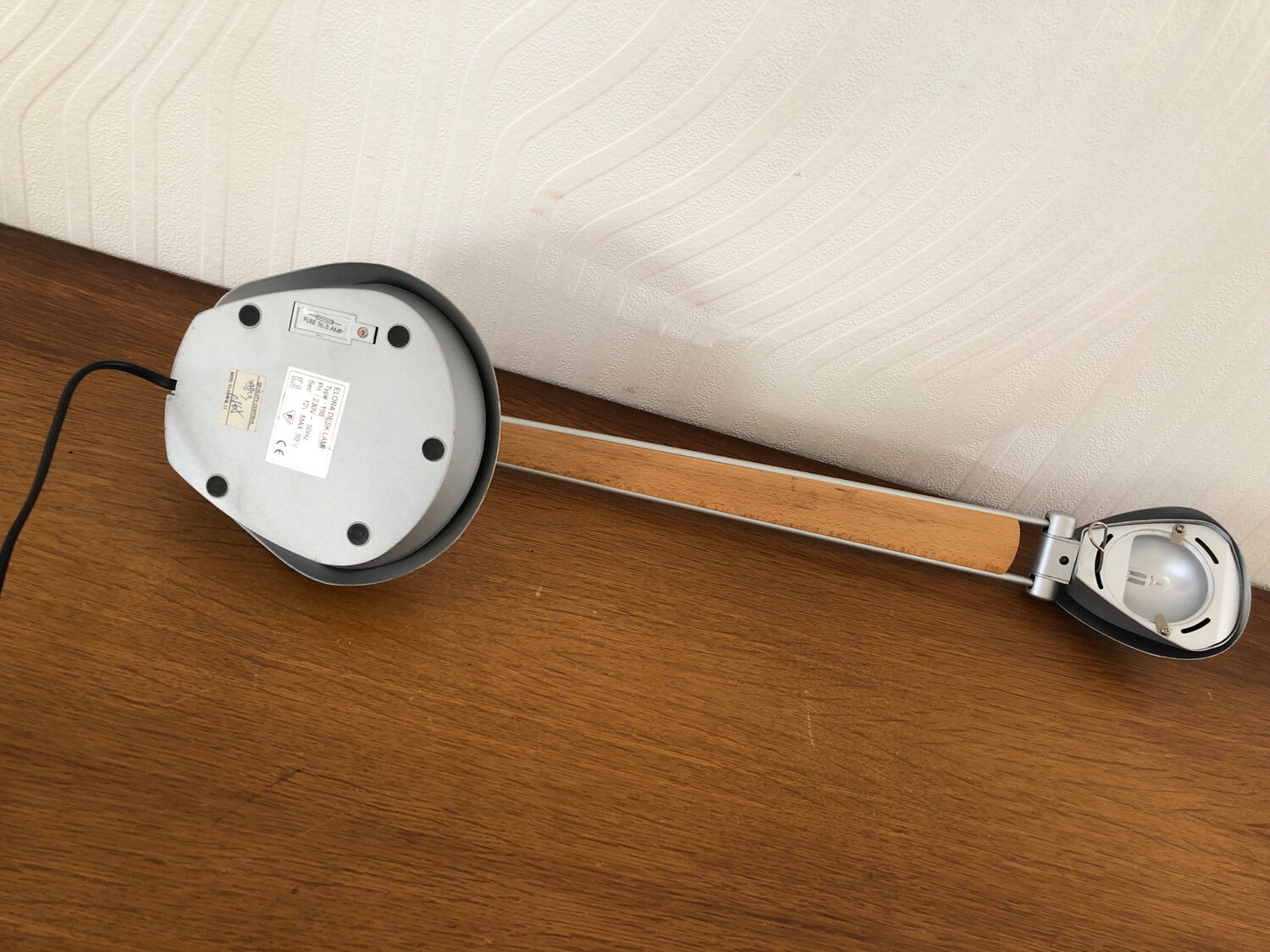 Desk lamp halogen design and vintage elora