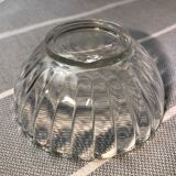 Vintage cups in transparent glass