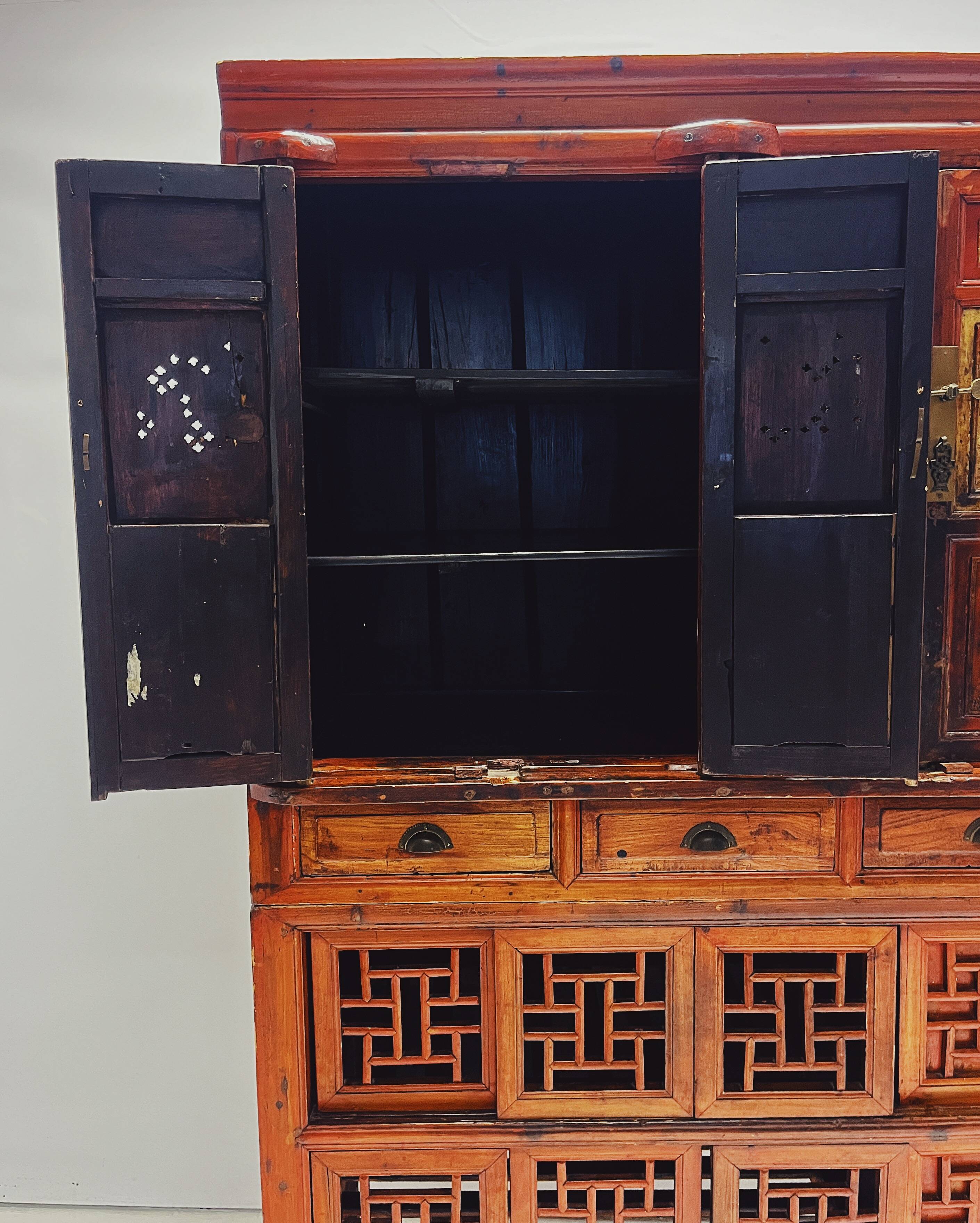 Antique Chinese wooden cabinet