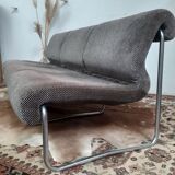 Tubular bench 1970 vintage design