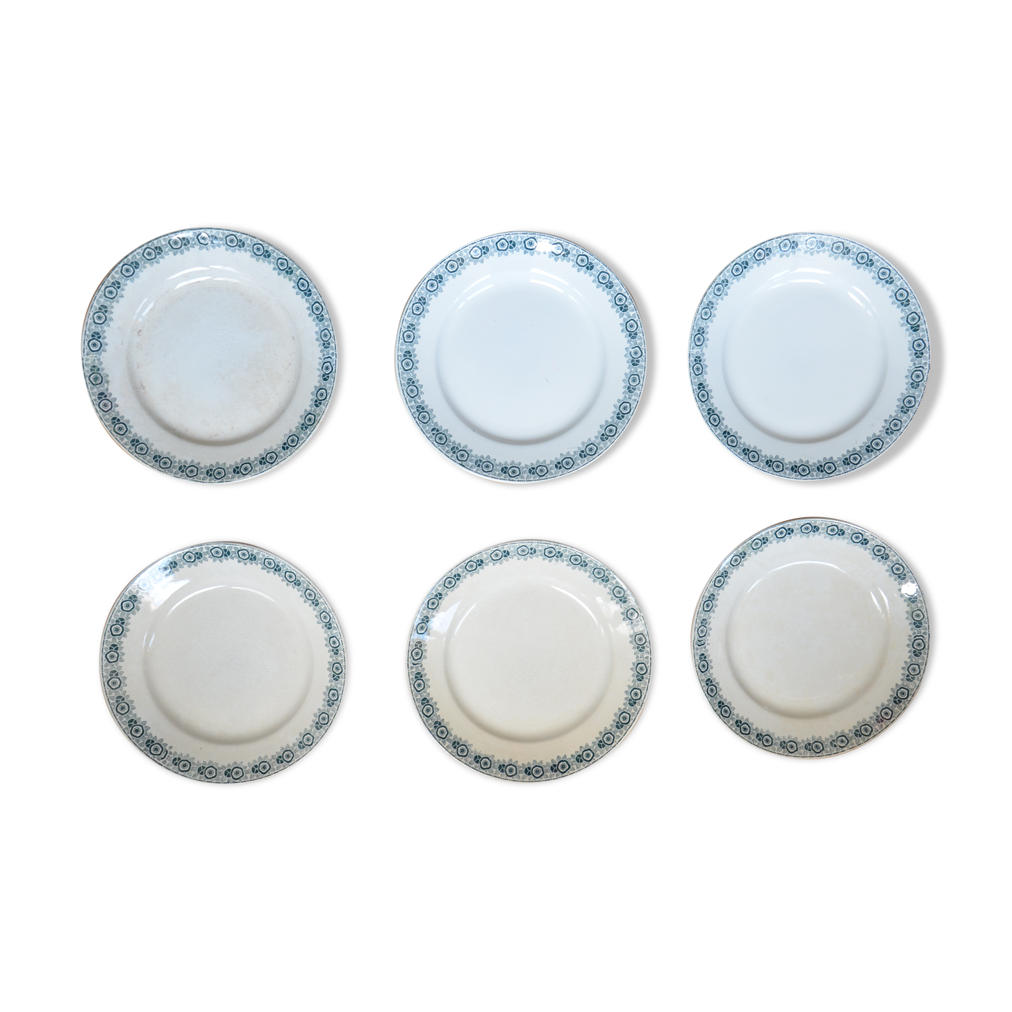 Lot de 6 assiettes Saint Amand collection Ibéria