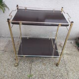 Brass rolling dessert table