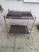 Table desserte roulante en laiton