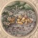 6 Gien cheese plates, Les Saveurs by Marie-Pierre Boitard