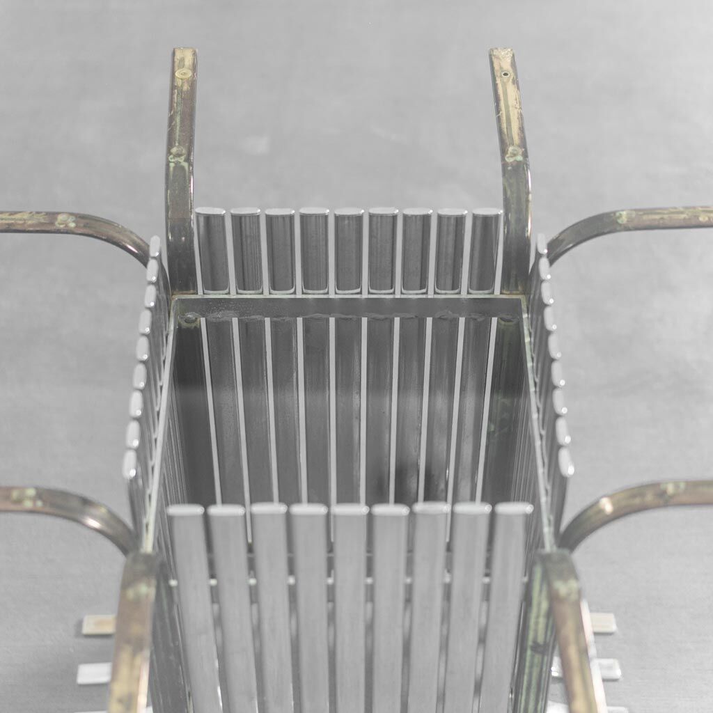 Dining table steel brass 70