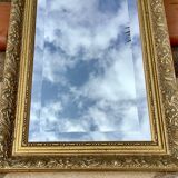 Napoleon III bevelled ice mirror 132x42cm