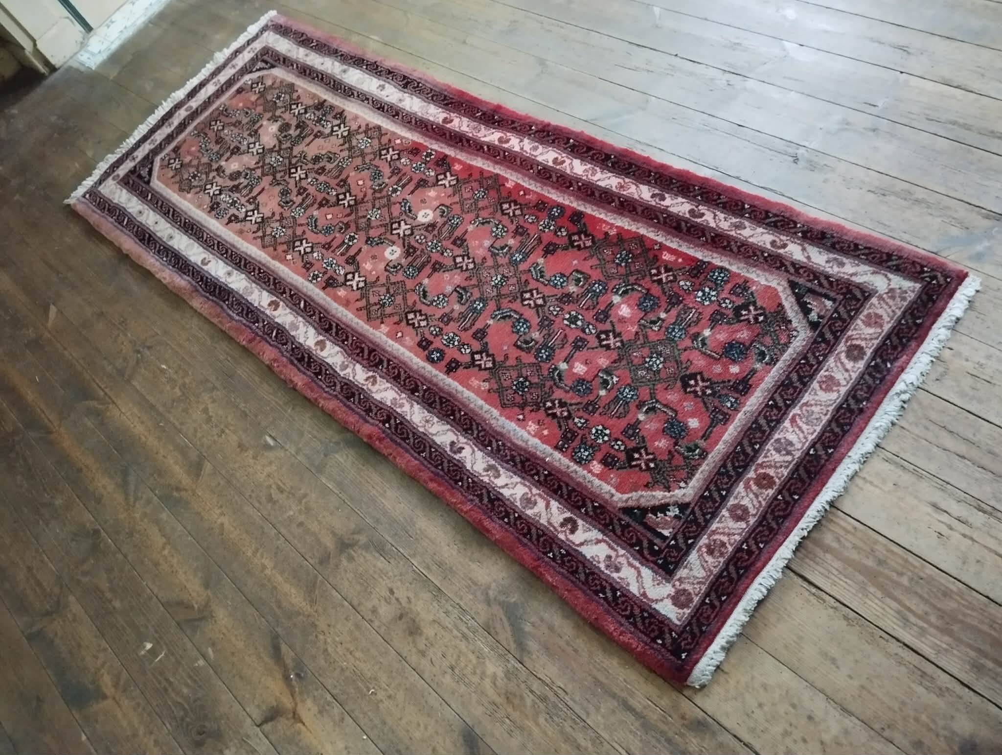 Tapis de couloir Hamadan fait main 200x79cm