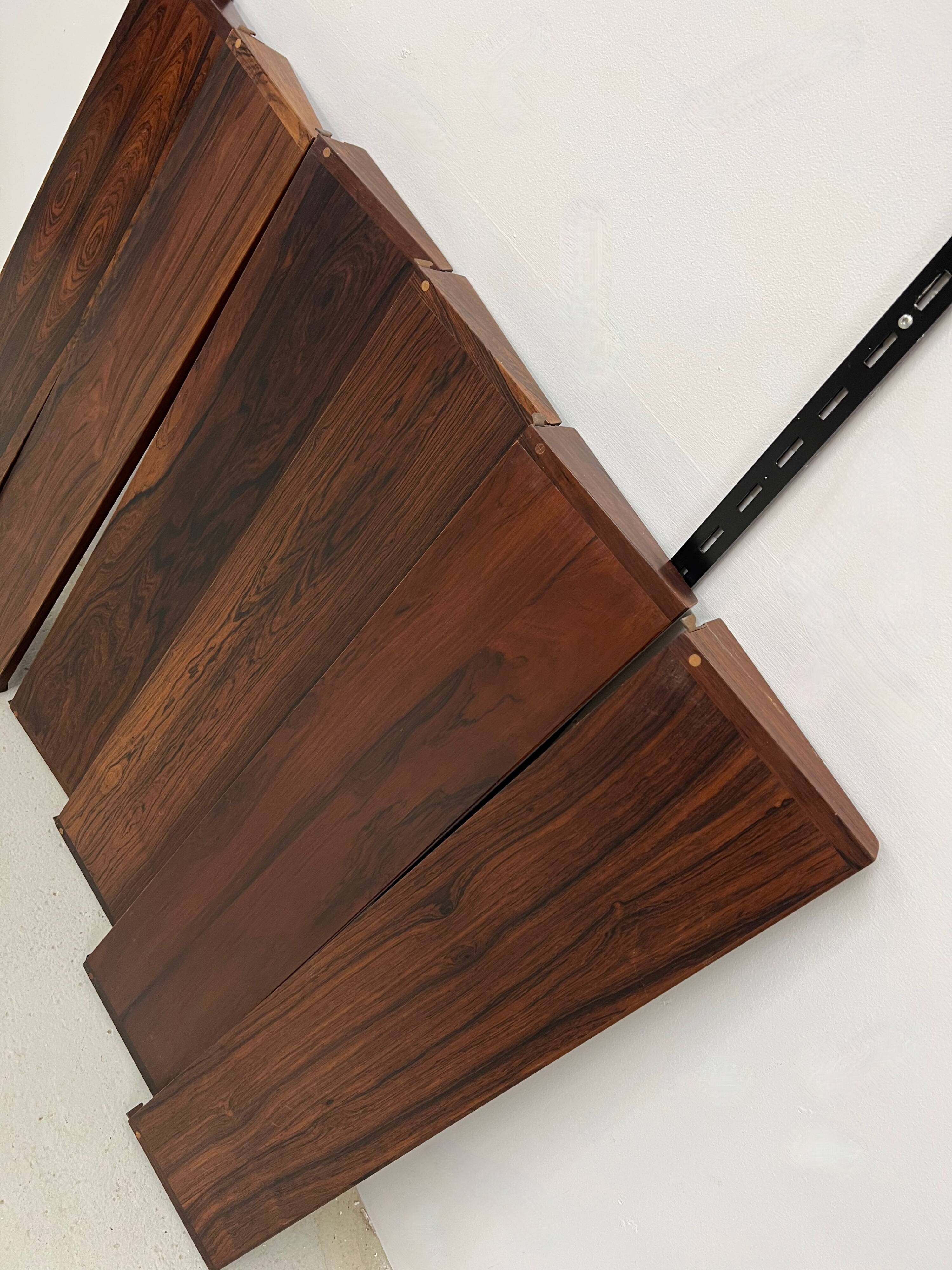 Rosewood Shelves By Kai Kristiansen For Feldballes, 1960s.