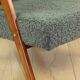 Vintage armchair B-310 VAR olive green boucle lamb structural