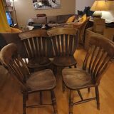Table gateleg and 4 chairs