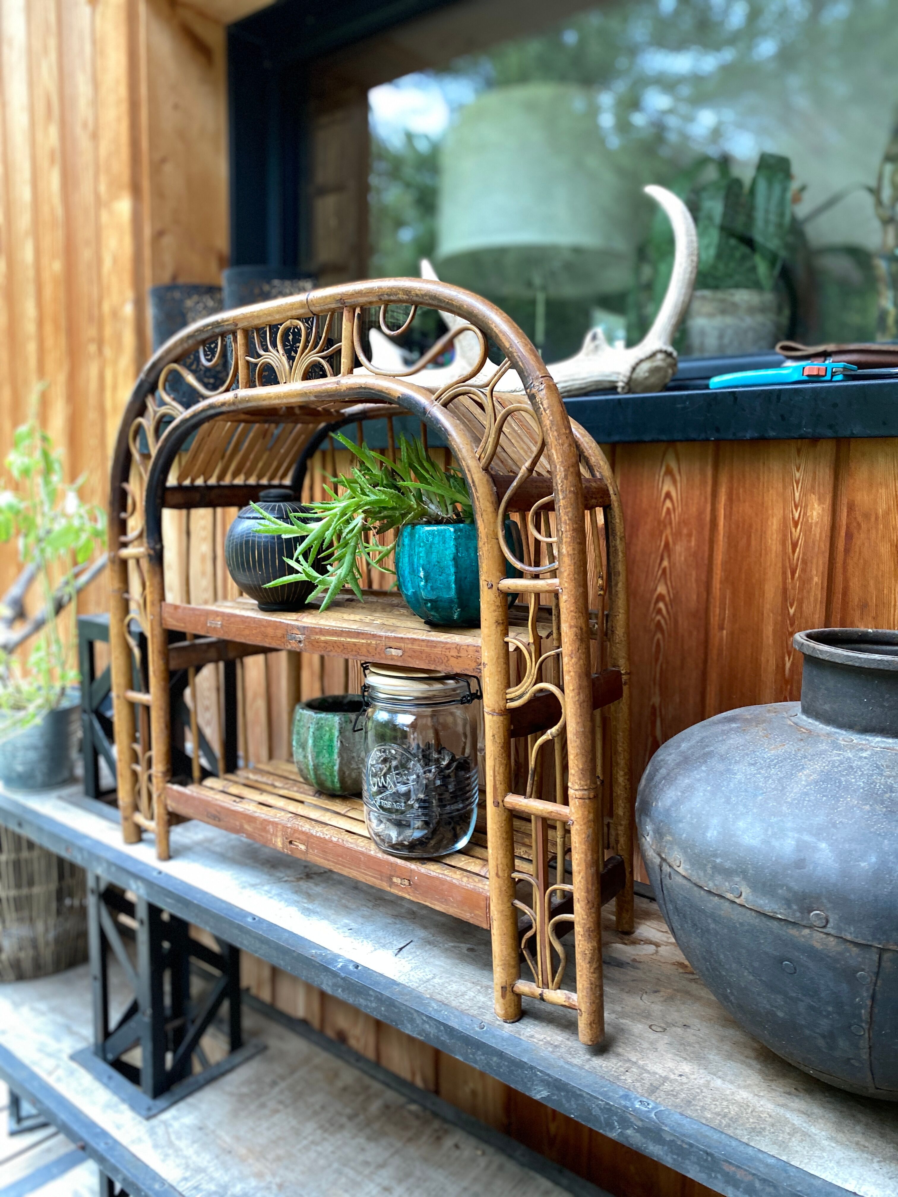 Bamboo shelf