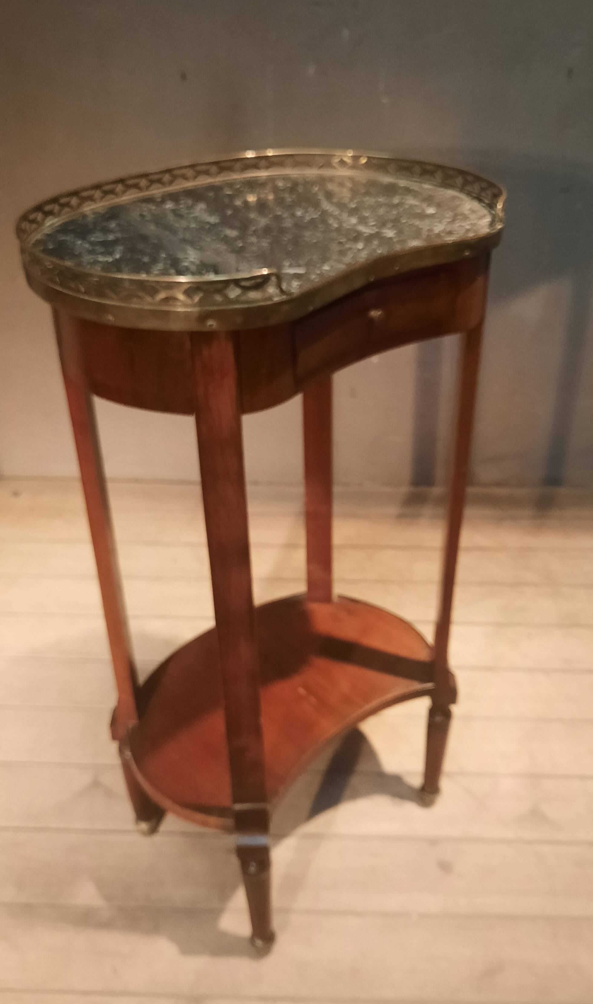 Louis XVI style marble top side table
