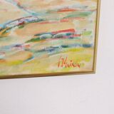 Swedish Oil on Canvas – “Sapri, Italy” by Gunnar Ingemar Erixon