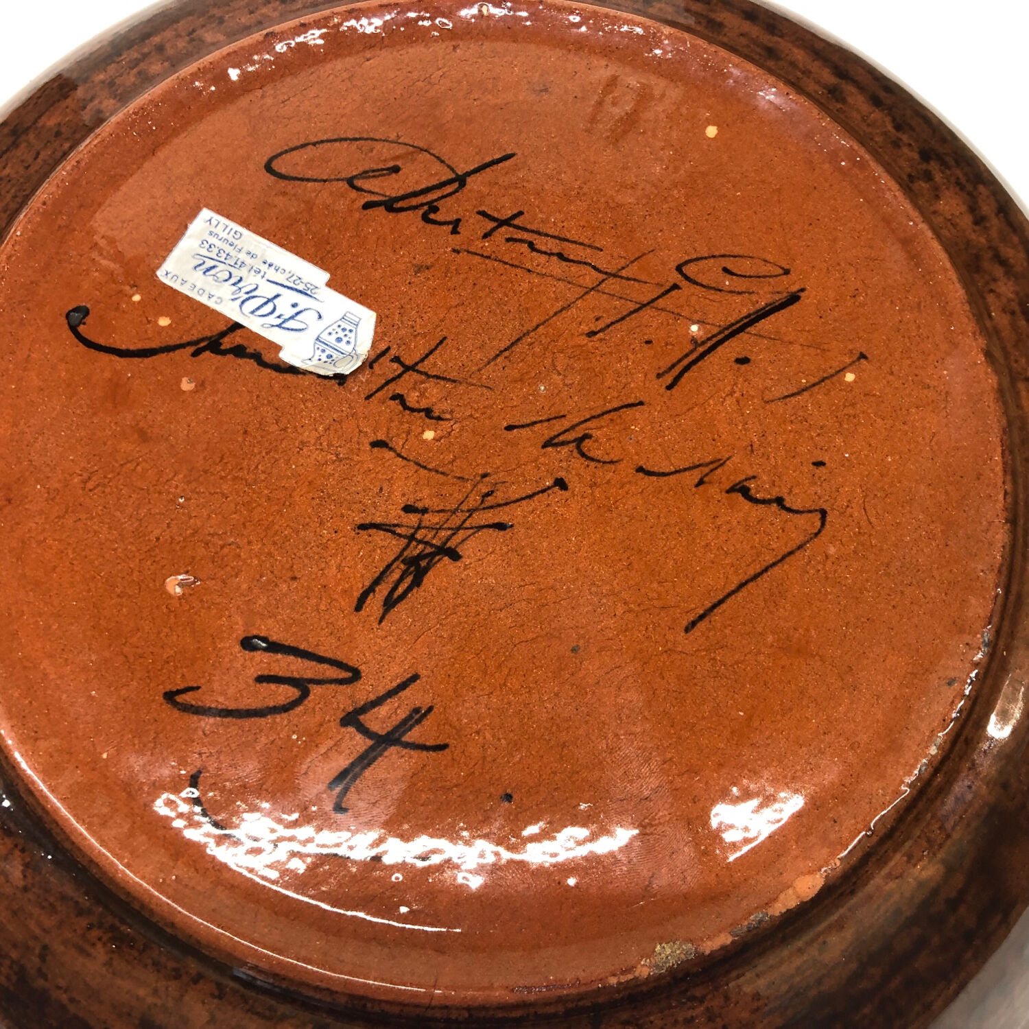 Nimy ceramic dish by Georges Destrebecq