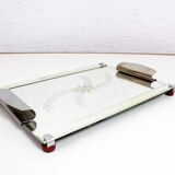 Tray mirror vintage removable handles