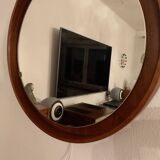 Teck, miroir éclairé, Italie, années 1960
