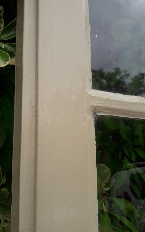 Old glazed communication door, 81x224cm