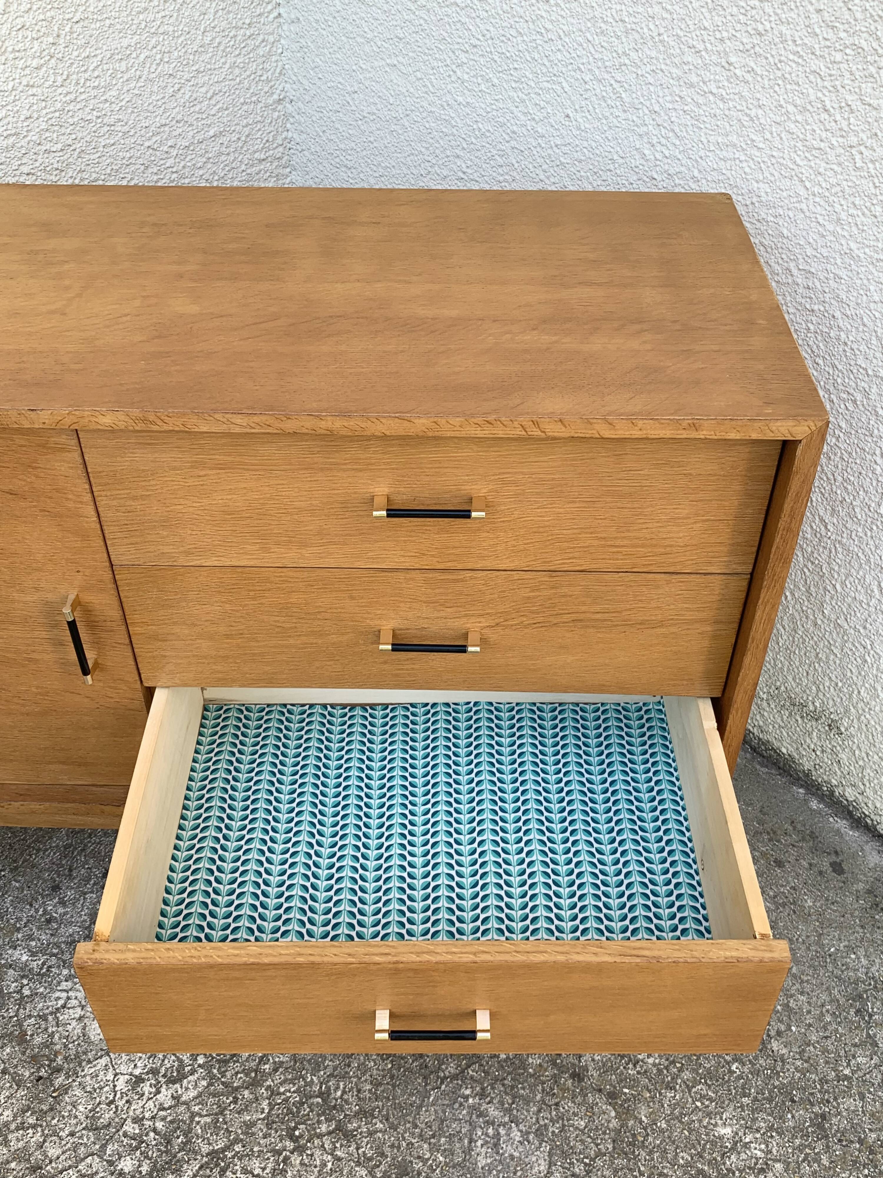 Vintage buffet compass feet 1950