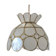 Suspension en nacre et laiton forme fleur