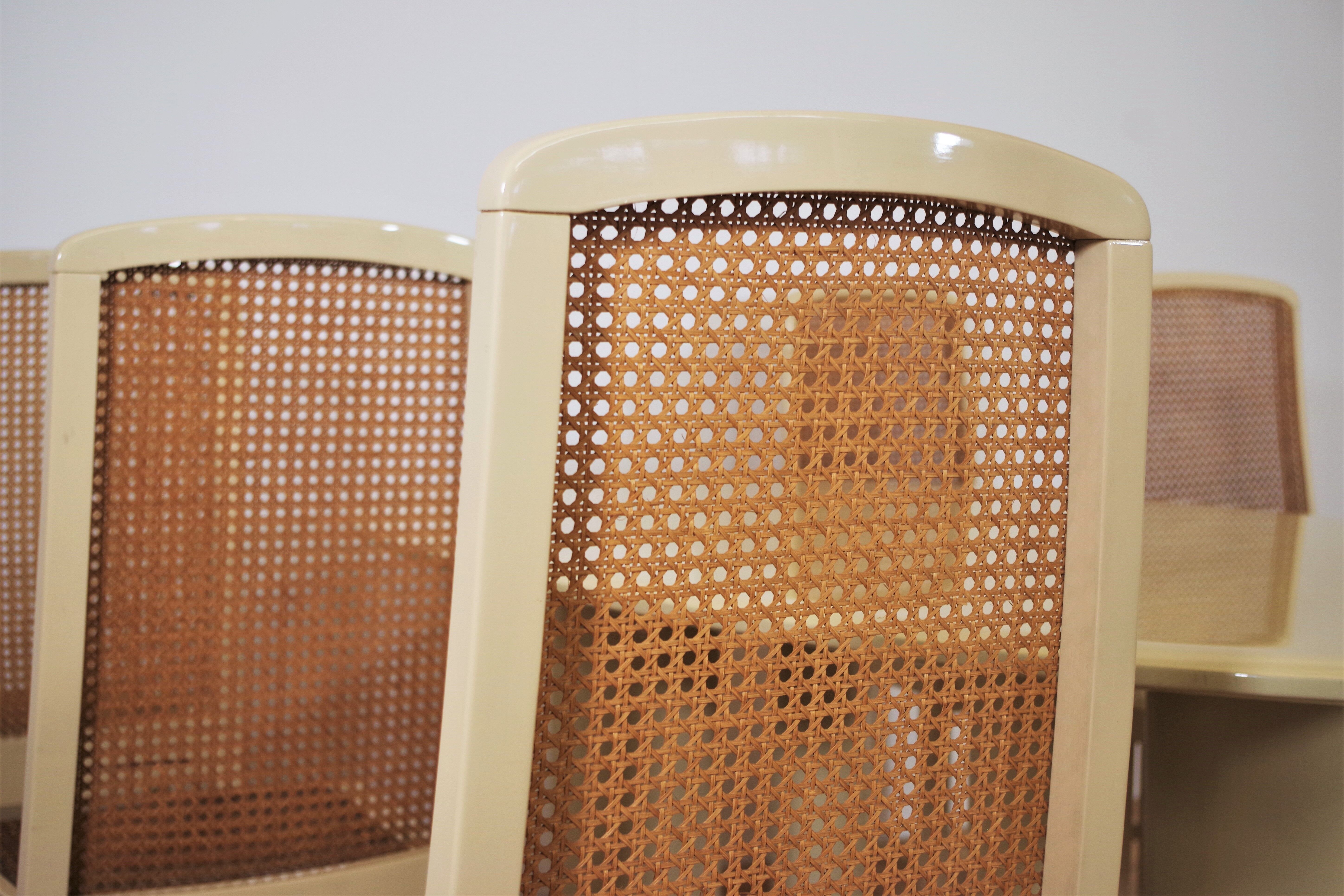 Table and 6 chairs by Mario Sabot from the 70s