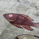 Oriental rug 200 x 300 cm - fish pattern