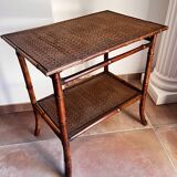 Bamboo and wicker table