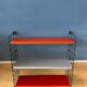 Orange, red and gray Tomado vintage modular wall system - shelves - unit