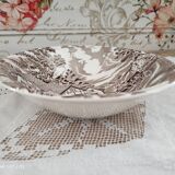 Salad bowl in opaque porcelain Lunéville France model English Style