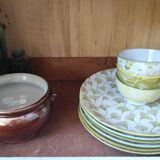 Confiturier en chêne et noyer