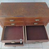 Meuble de métier 10 tiroirs en noyer