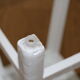Tabouret bois années 50 blanc