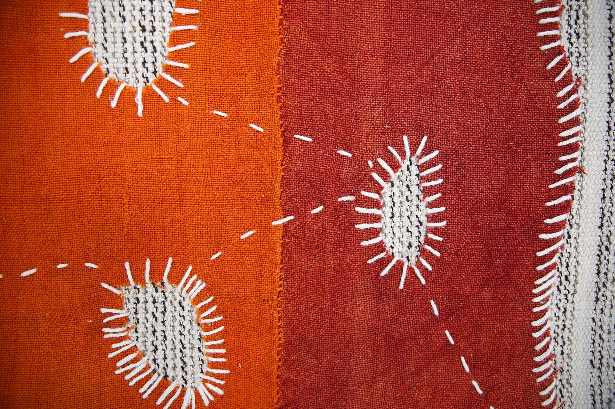 Olive Green Handmade Vintage Wall Hanging, Woven Tapestry 103x105 Cm