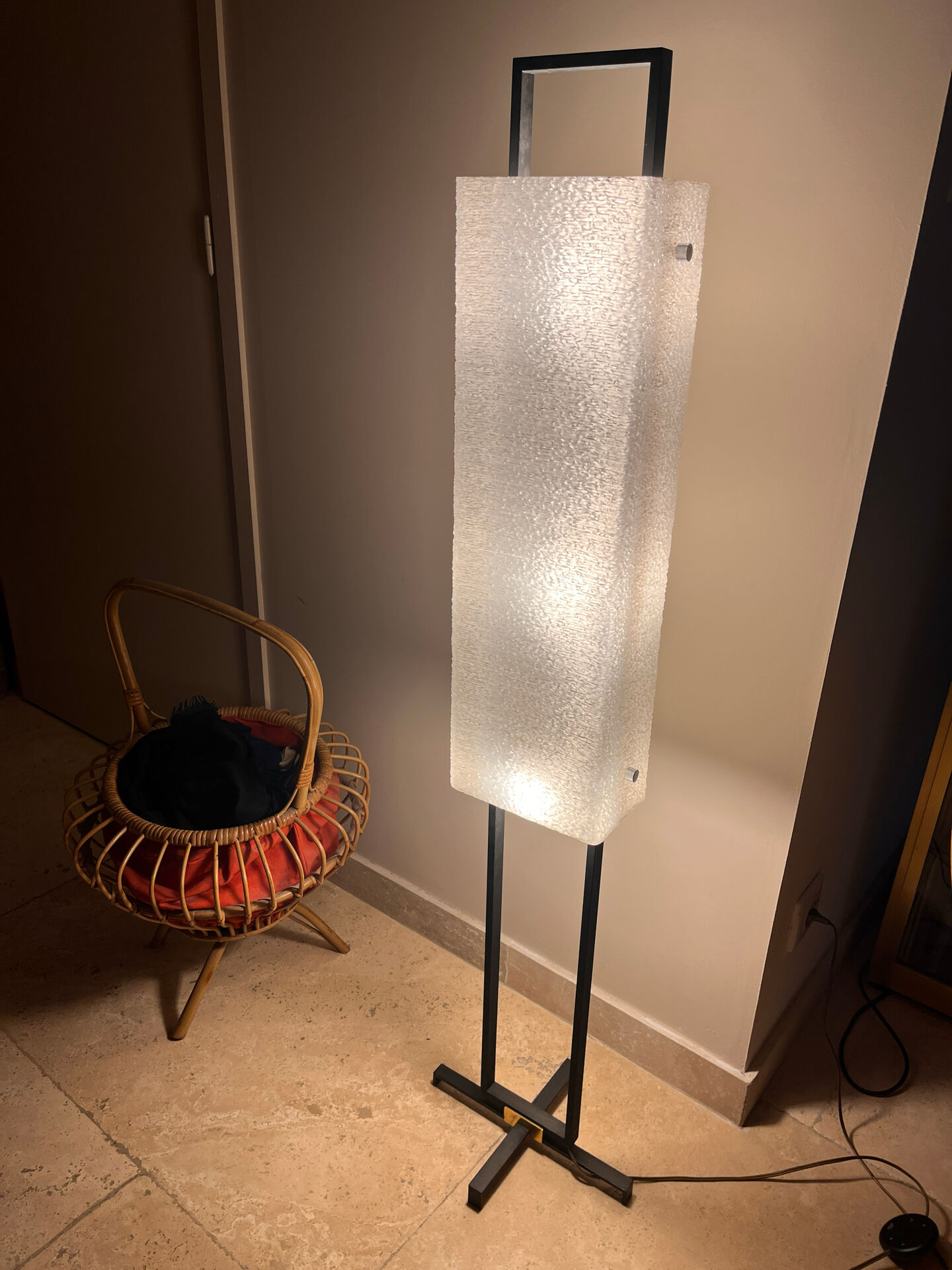 1960s design floor lamp for Arlus