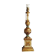 Ancient Venetian lamp in polychrome carved wood