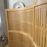 Large curved beech screen from the 80s