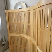 Large curved beech screen from the 80s
